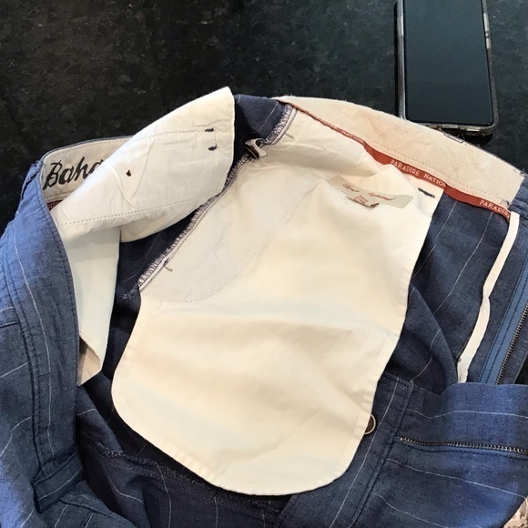 TOMMY BAHAMAS LINEN‎ & SILK SHORTS WAIST 36 - Picture 7 of 8